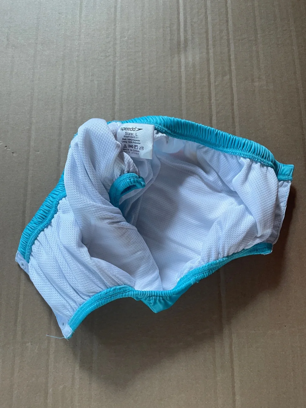 Speedo reusable swim diaper large teal